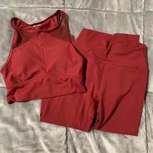 Buffbunny laser cut legging with matching bra S